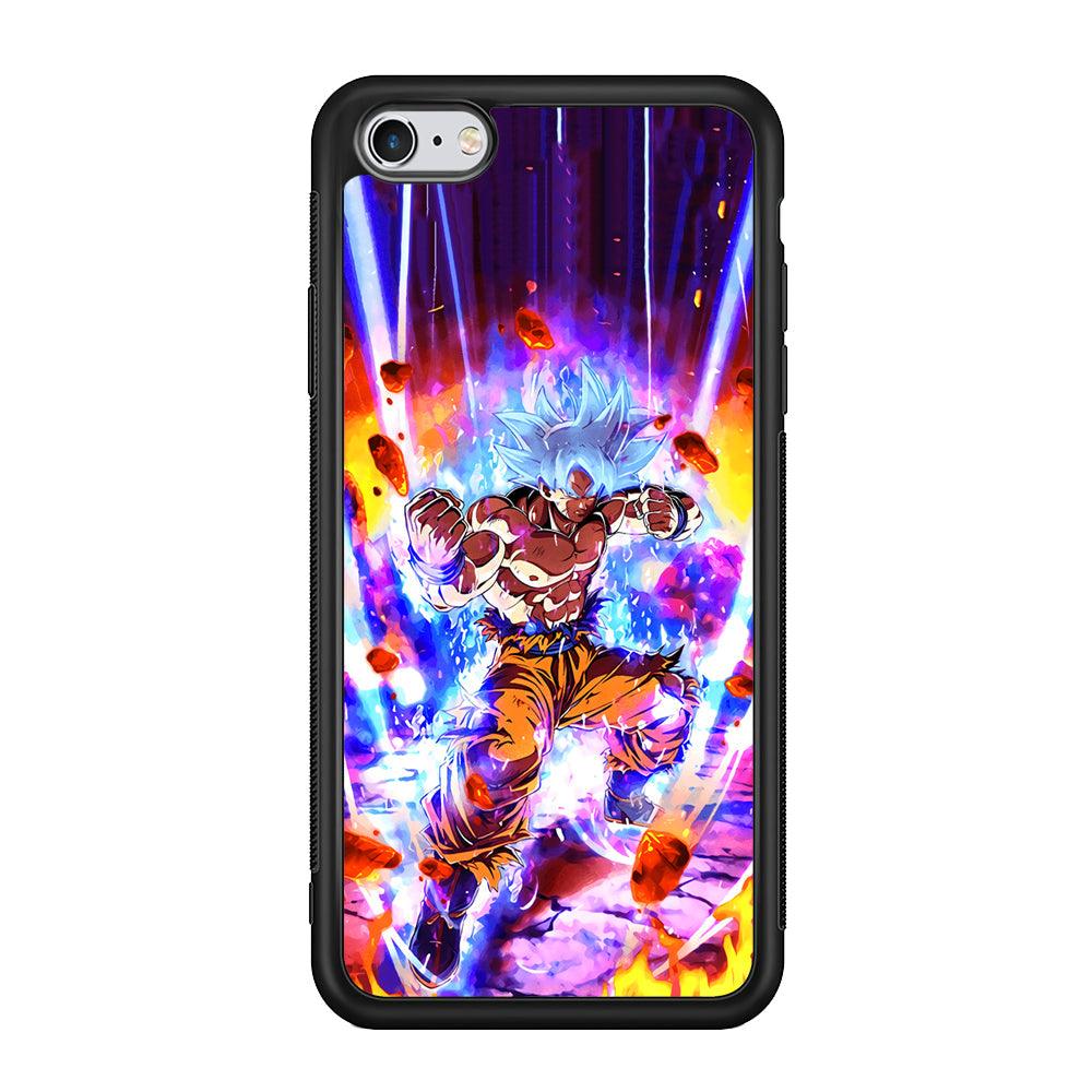 Dragon Ball Z Break The Ground iPhone 6 Plus | 6s Plus Case-Rubber Black (2D Case)-Oxvistore