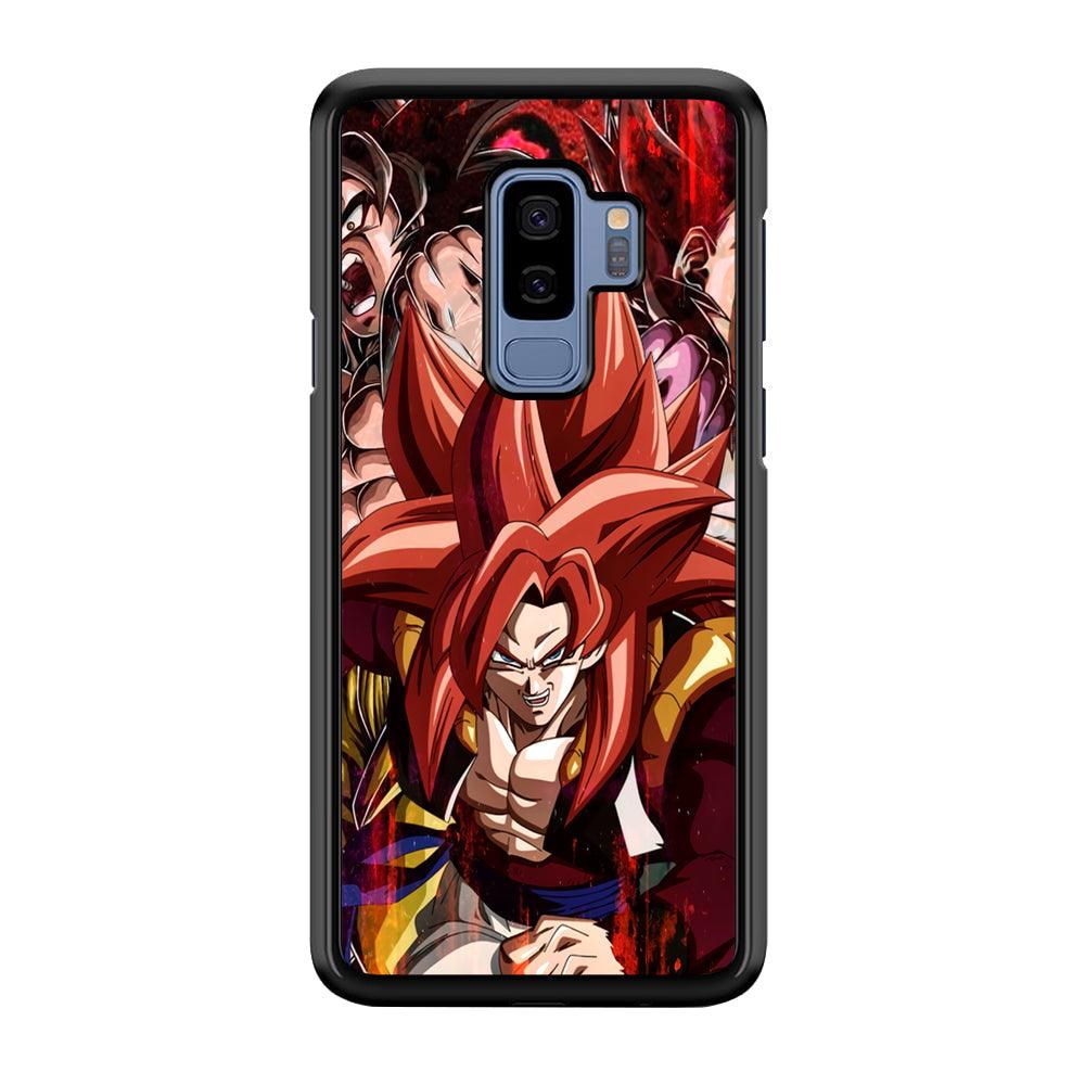 Dragon Ball Z Go Ahead and Fight Samsung Galaxy S9 Plus Case-Rubber Black (2D Case)-Oxvistore