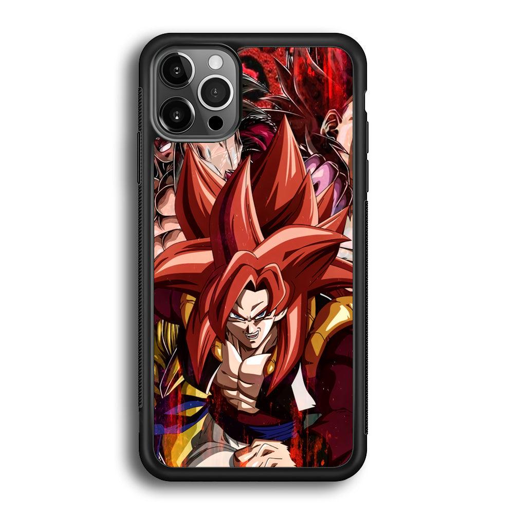 Dragon Ball Z Go Ahead and Fight iPhone 12 Pro Case-Rubber Black (2D Case)-Oxvistore