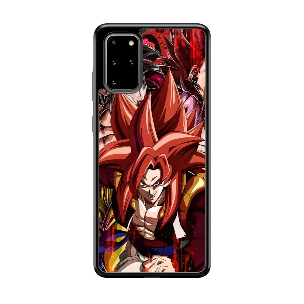 Dragon Ball Z Go Ahead and Fight Samsung Galaxy S20 Plus Case-Rubber Black (2D Case)-Oxvistore