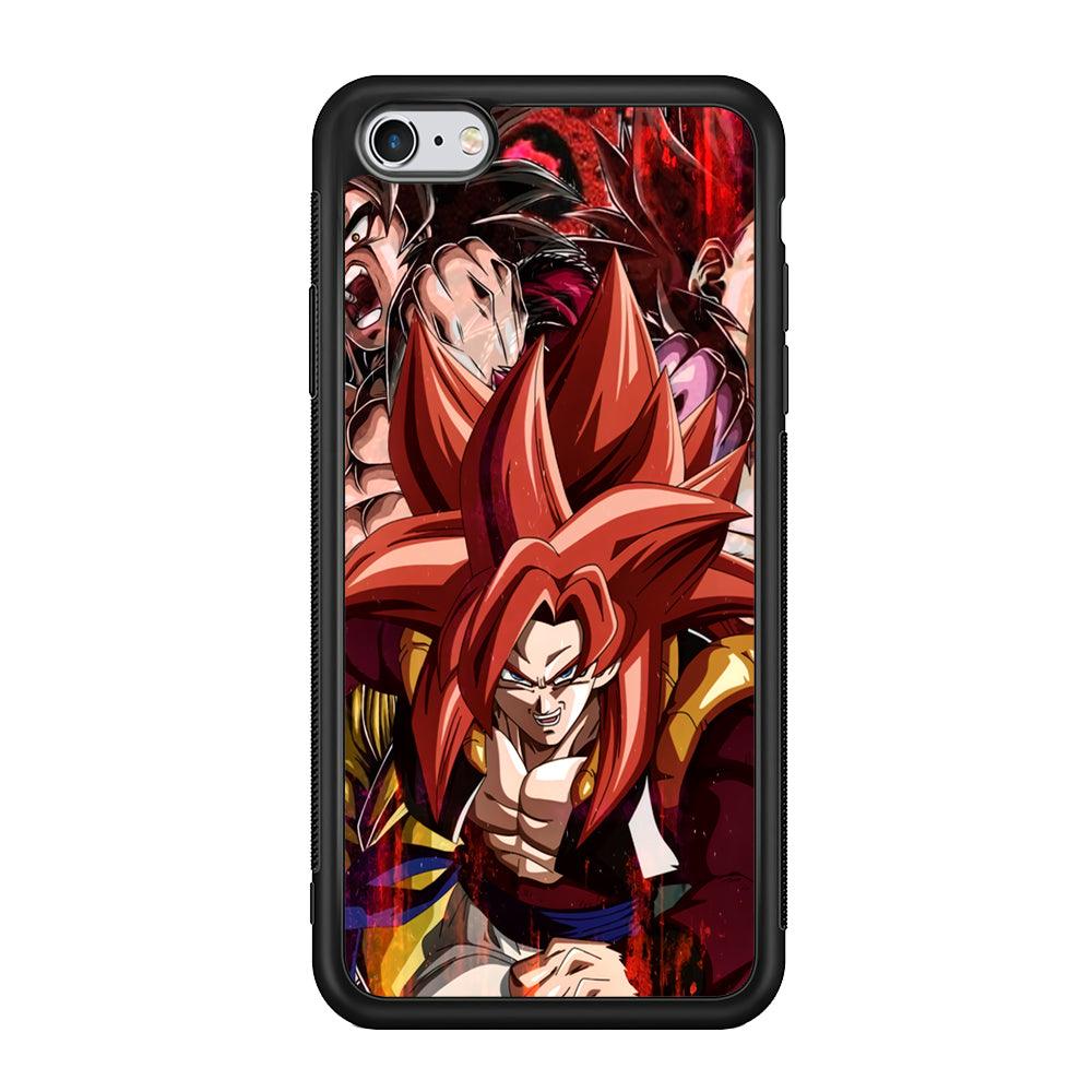Dragon Ball Z Go Ahead and Fight iPhone 6 Plus | 6s Plus Case-Rubber Black (2D Case)-Oxvistore