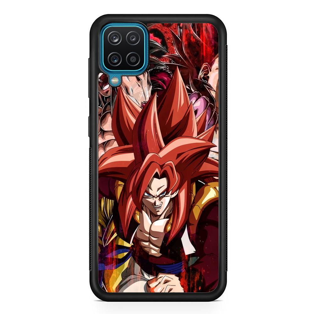Dragon Ball Z Go Ahead and Fight Samsung Galaxy A12 Case-Rubber Black (2D Case)-Oxvistore