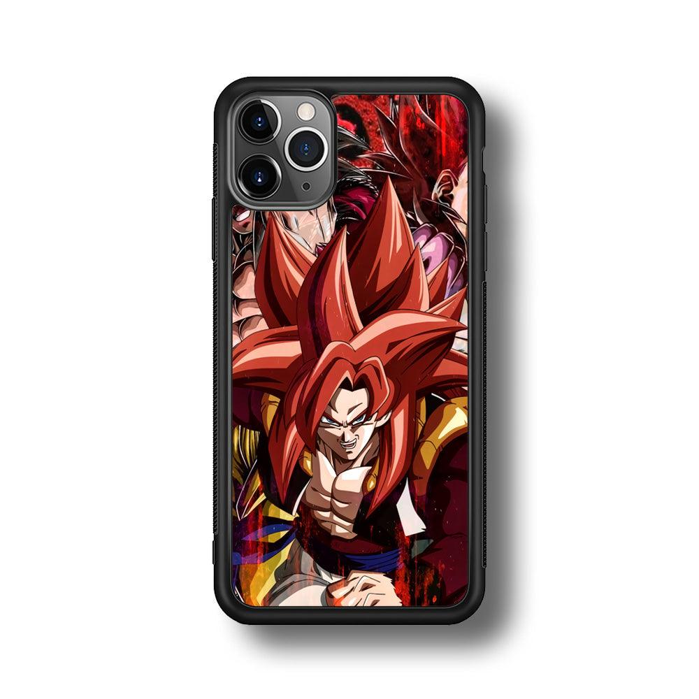 Dragon Ball Z Go Ahead and Fight iPhone 11 Pro Case-Rubber Black (2D Case)-Oxvistore