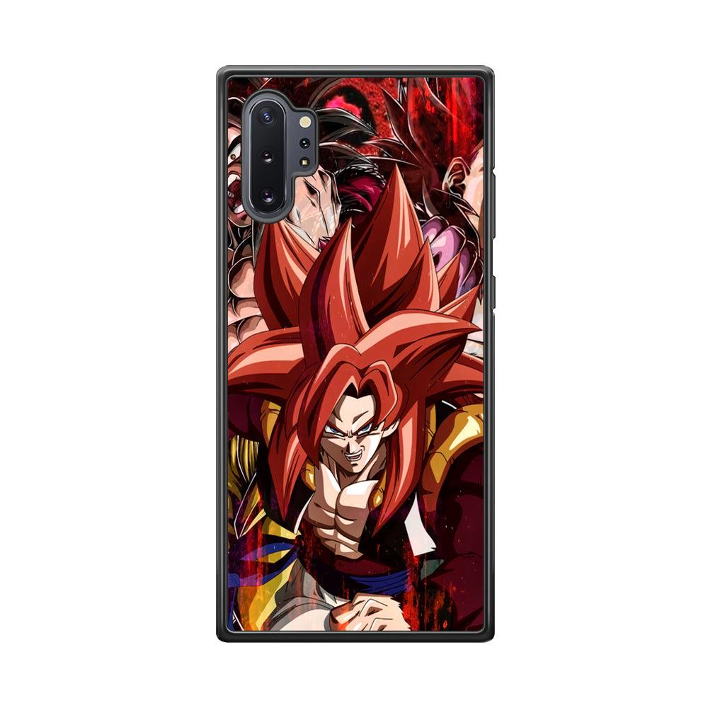 Dragon Ball Z Go Ahead and Fight Samsung Galaxy Note 10 Plus Case-Rubber Black (2D Case)-Oxvistore