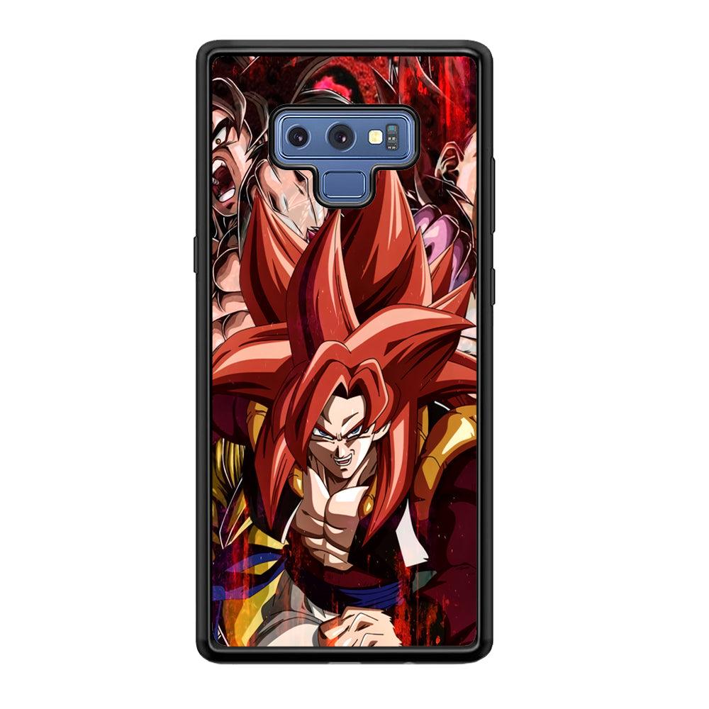 Dragon Ball Z Go Ahead and Fight Samsung Galaxy Note 9 Case-Rubber Black (2D Case)-Oxvistore