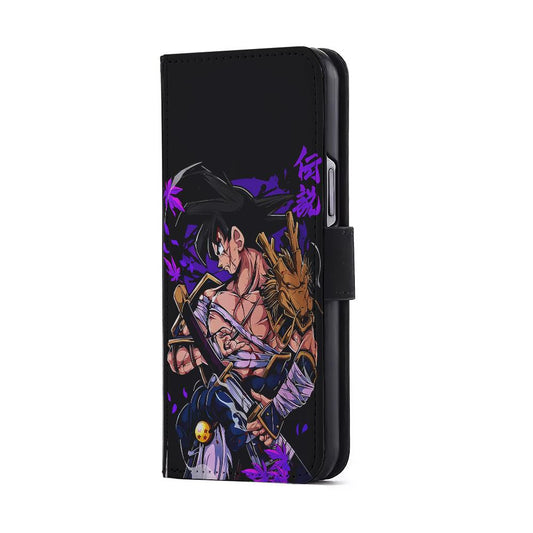 Dragon Ball Z Goku Samurai Flip Wallet Phone Case-Oxvistore