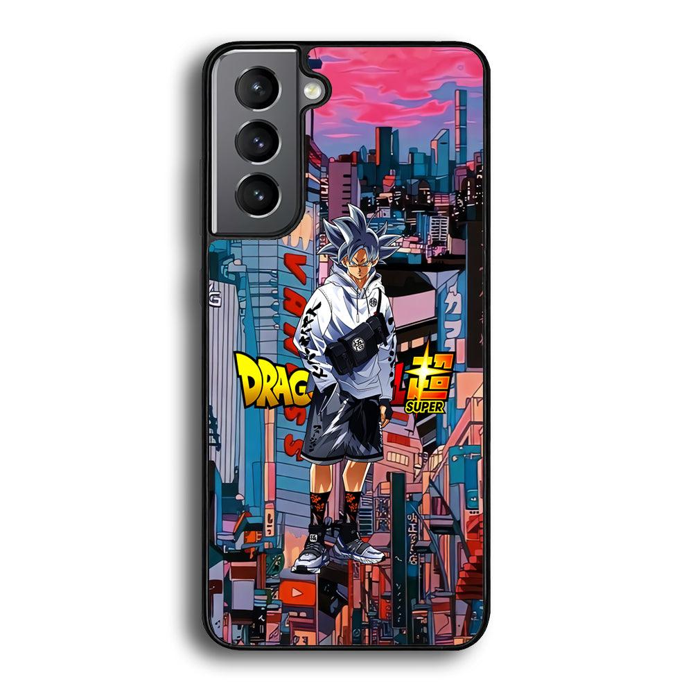 Dragon Ball Z Goku Super Hype Samsung Galaxy S24 Case-Rubber Black (2D Case)-Oxvistore