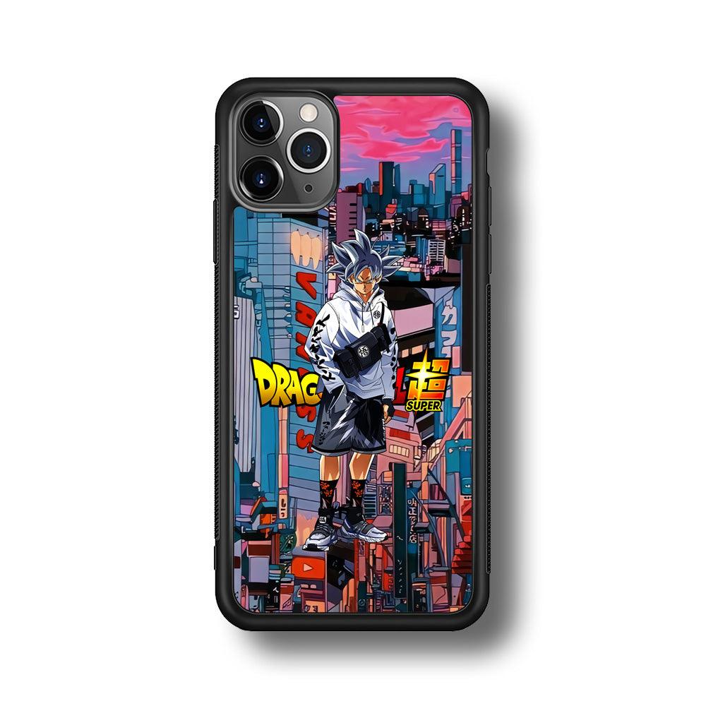 Dragon Ball Z Goku Super Hype iPhone 11 Pro Case-Rubber Black (2D Case)-Oxvistore