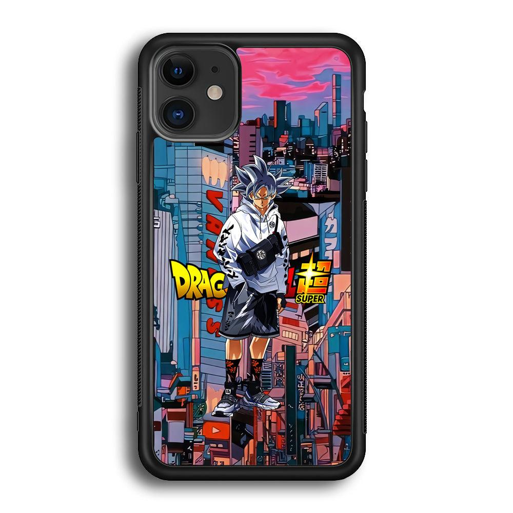 Dragon Ball Z Goku Super Hype iPhone 11 Case-Rubber Black (2D Case)-Oxvistore