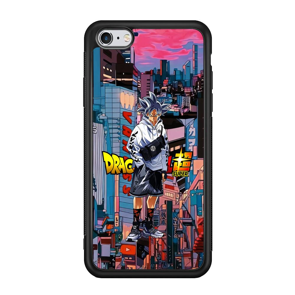 Dragon Ball Z Goku Super Hype iPhone 6 Plus | 6s Plus Case-Rubber Black (2D Case)-Oxvistore