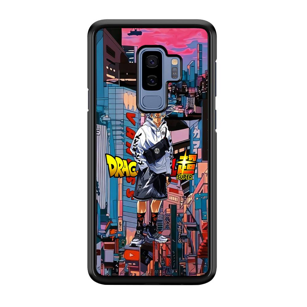 Dragon Ball Z Goku Super Hype Samsung Galaxy S9 Plus Case-Rubber Black (2D Case)-Oxvistore