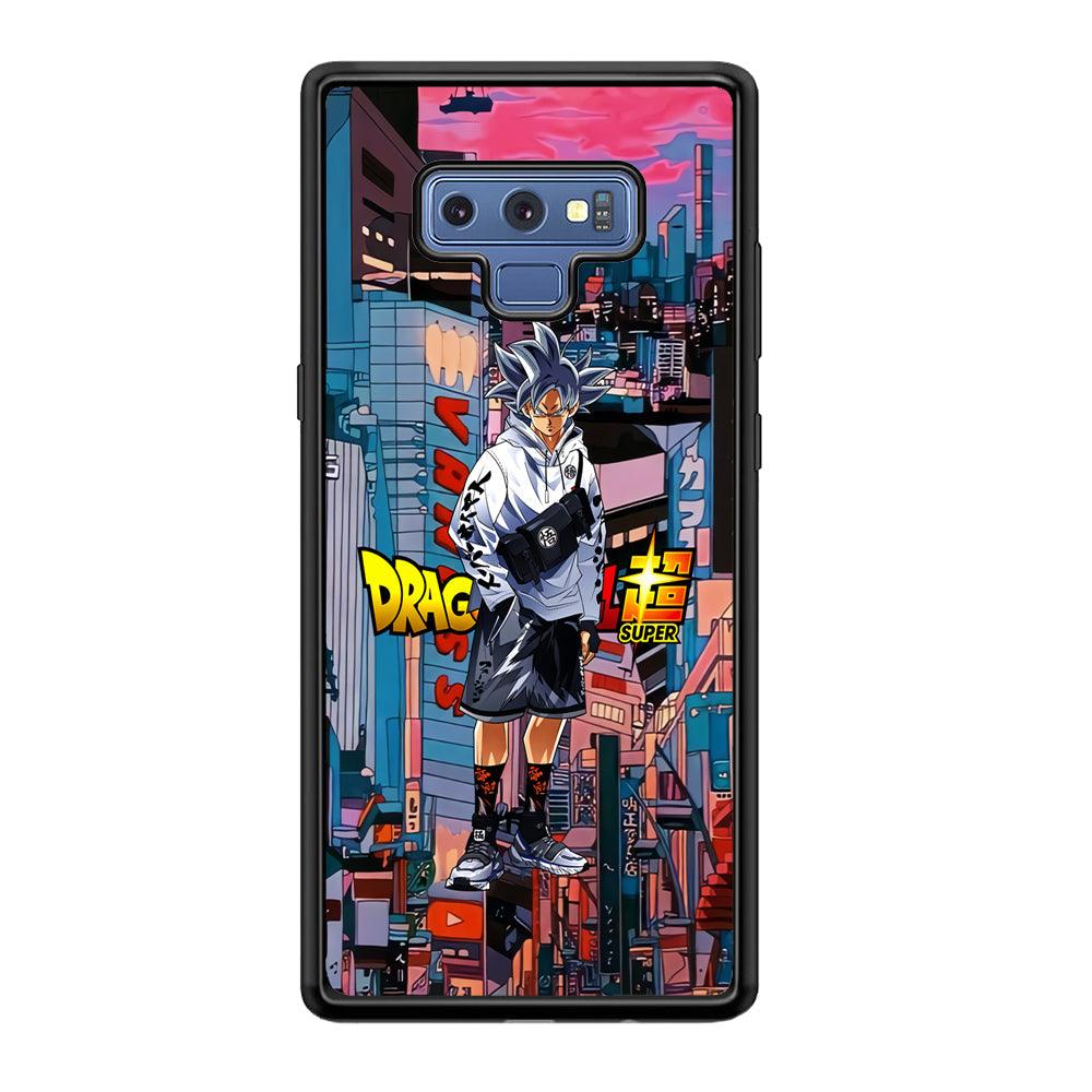 Dragon Ball Z Goku Super Hype Samsung Galaxy Note 9 Case-Rubber Black (2D Case)-Oxvistore