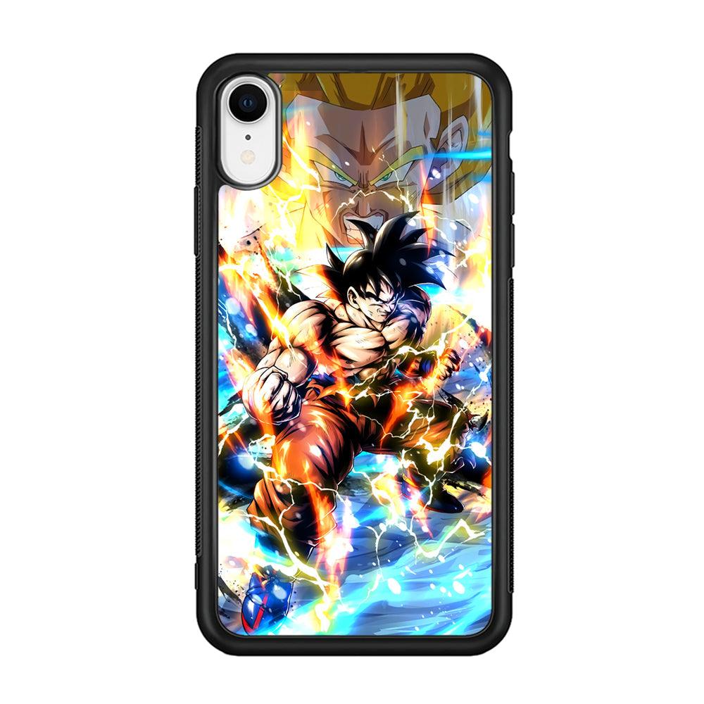 Dragon Ball Z Mighty Muscles iPhone XR Case-Rubber Black (2D Case)-Oxvistore