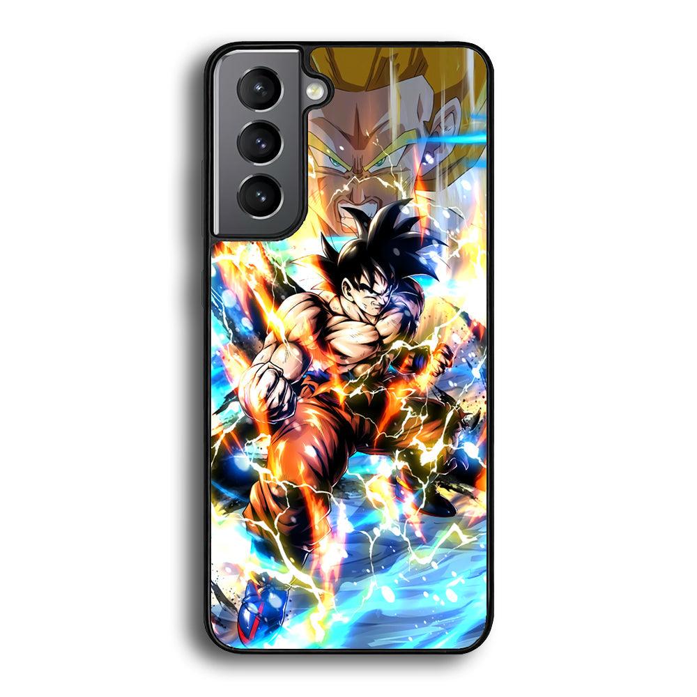 Dragon Ball Z Mighty Muscles Samsung Galaxy S22 Plus Case-Rubber Black (2D Case)-Oxvistore