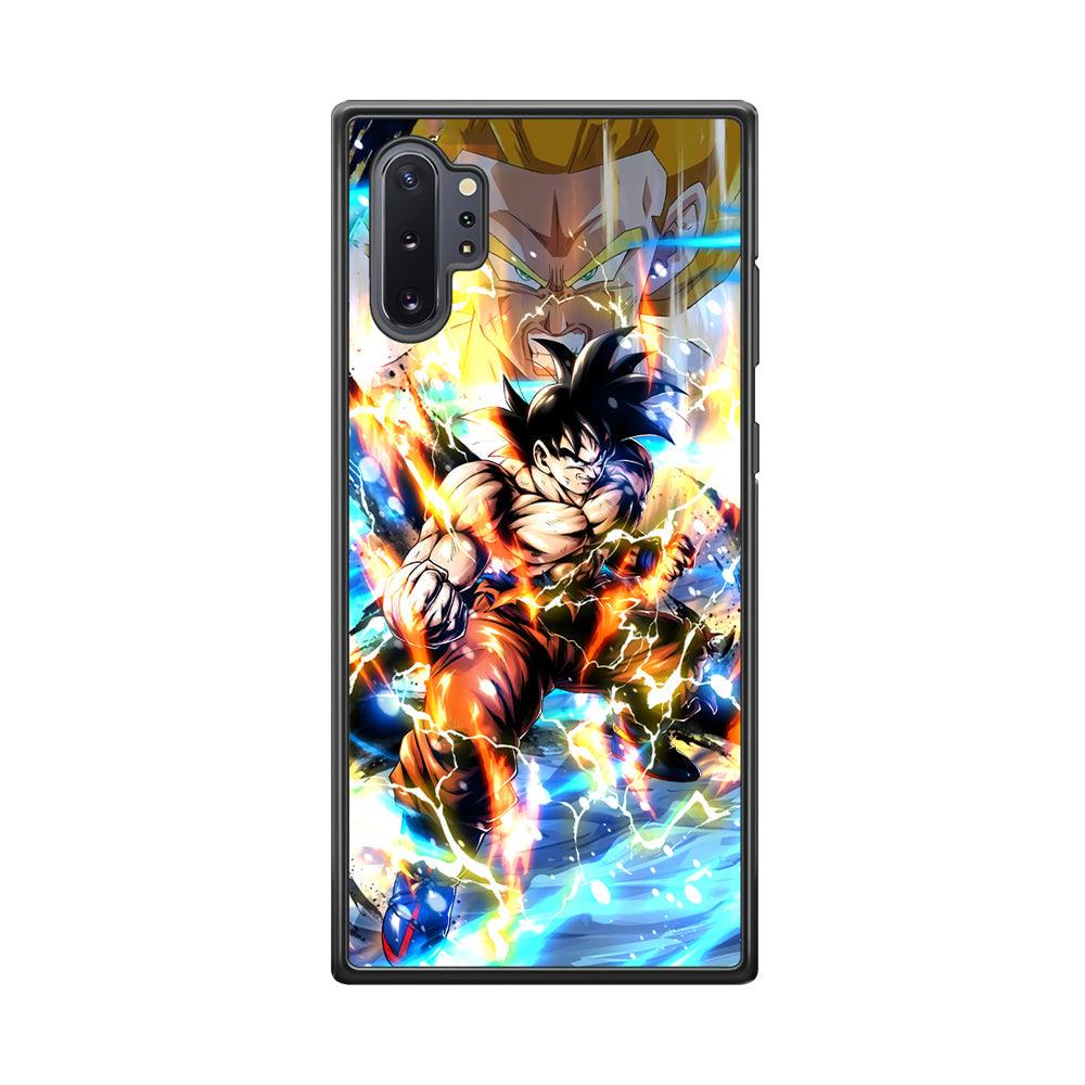 Dragon Ball Z Mighty Muscles Samsung Galaxy Note 10 Plus Case-Rubber Black (2D Case)-Oxvistore