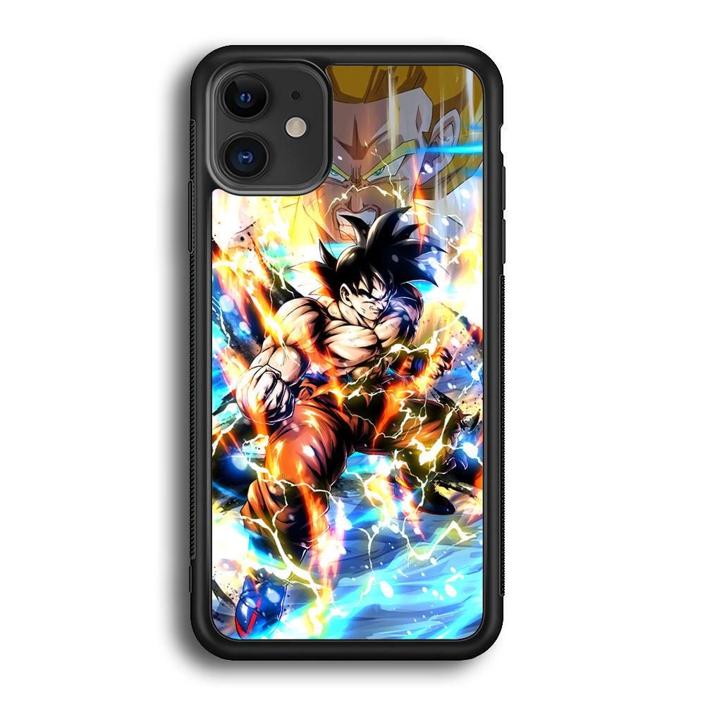 Dragon Ball Z Mighty Muscles iPhone 12 Case-Rubber Black (2D Case)-Oxvistore