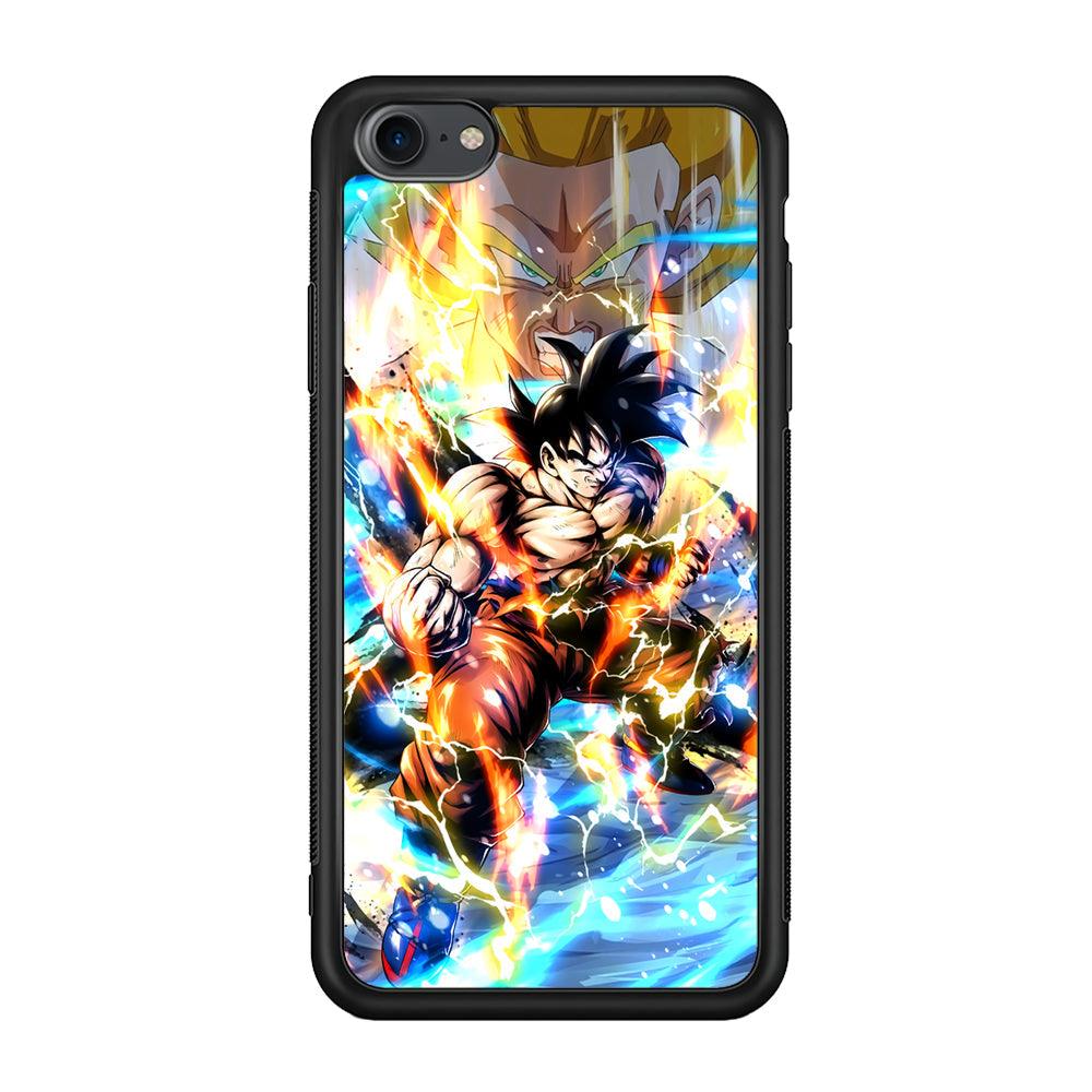 Dragon Ball Z Mighty Muscles iPhone 8 Case-Rubber Black (2D Case)-Oxvistore