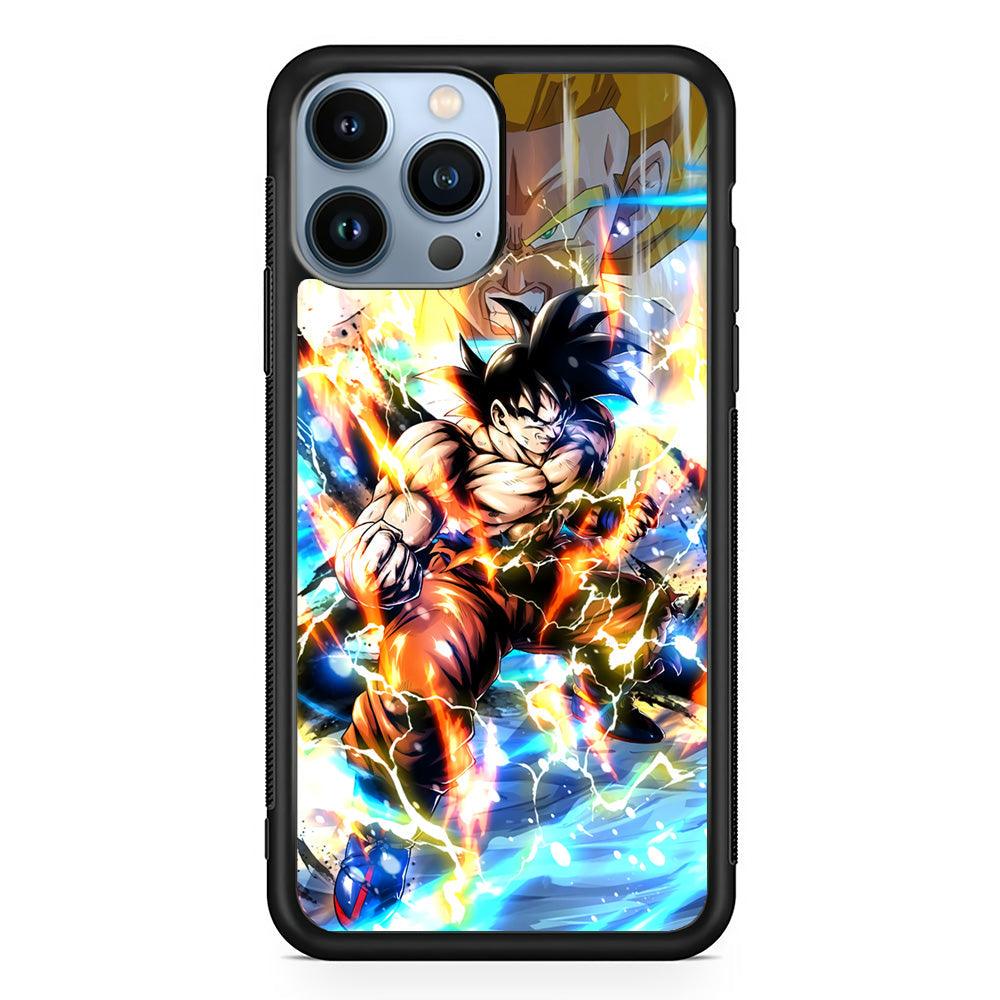 Dragon Ball Z Mighty Muscles iPhone 13 Pro Case-Rubber Black (2D Case)-Oxvistore