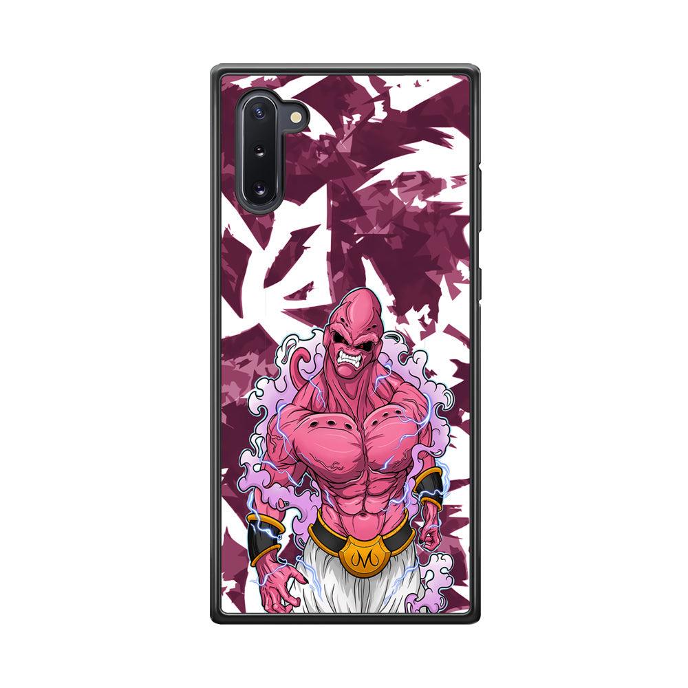 Dragon Ball Z Muscle of Majin Buu Samsung Galaxy Note 10 Case-Rubber Black (2D Case)-Oxvistore