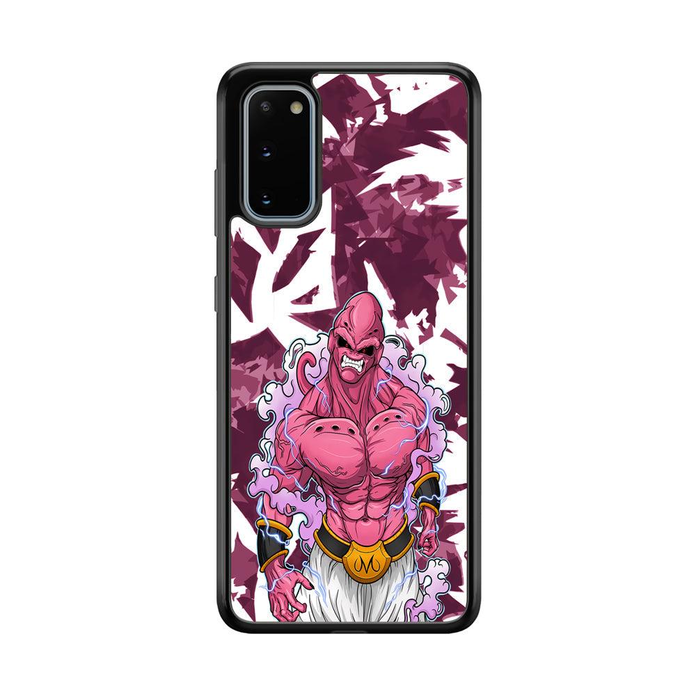Dragon Ball Z Muscle of Majin Buu Samsung Galaxy S20 Case-Rubber Black (2D Case)-Oxvistore