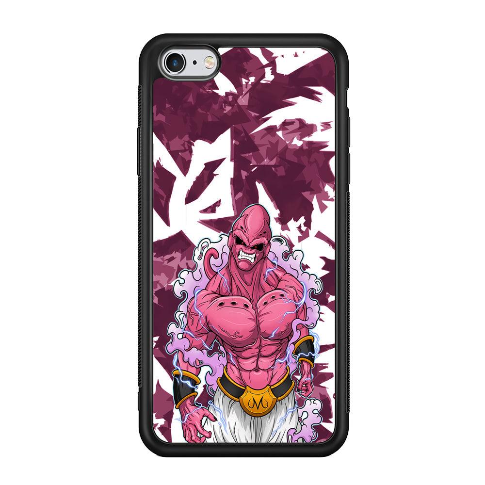 Dragon Ball Z Muscle of Majin Buu iPhone 6 Plus | 6s Plus Case-Rubber Black (2D Case)-Oxvistore