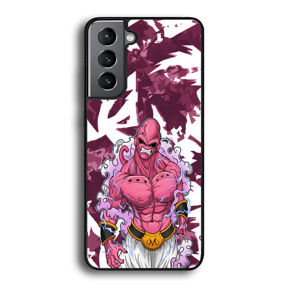 Dragon Ball Z Muscle of Majin Buu Samsung Galaxy S22 Case-Rubber Black (2D Case)-Oxvistore