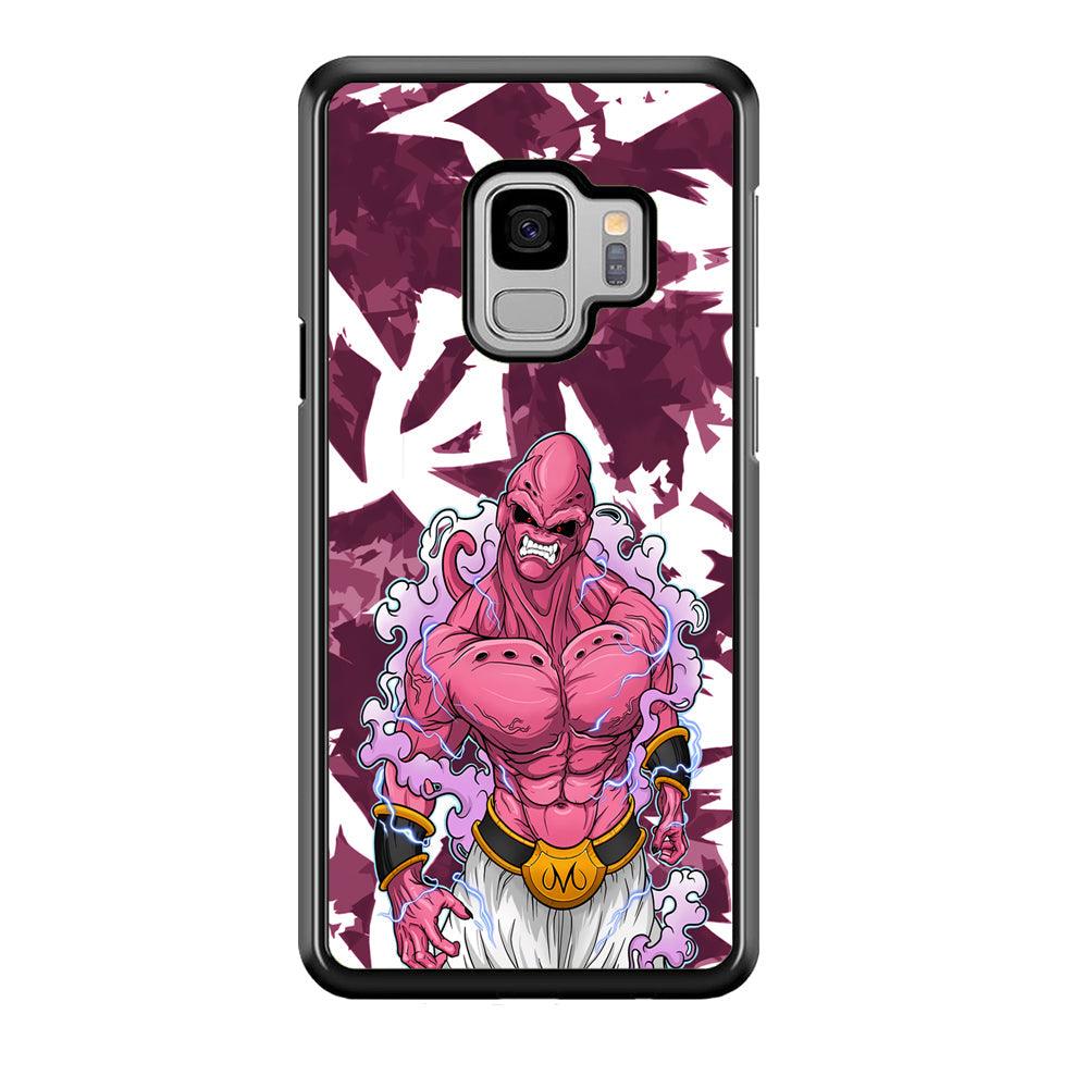 Dragon Ball Z Muscle of Majin Buu Samsung Galaxy S9 Case-Rubber Black (2D Case)-Oxvistore