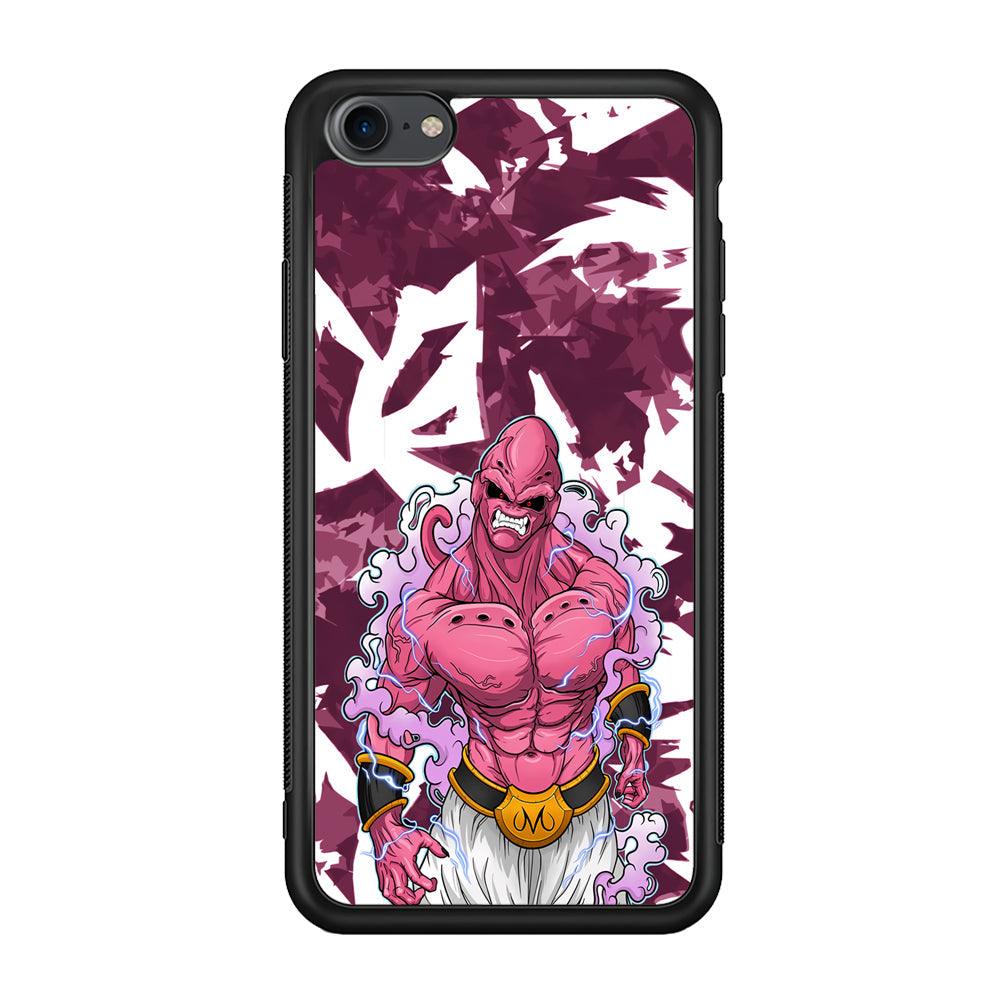 Dragon Ball Z Muscle of Majin Buu iPhone 7 Case-Rubber Black (2D Case)-Oxvistore