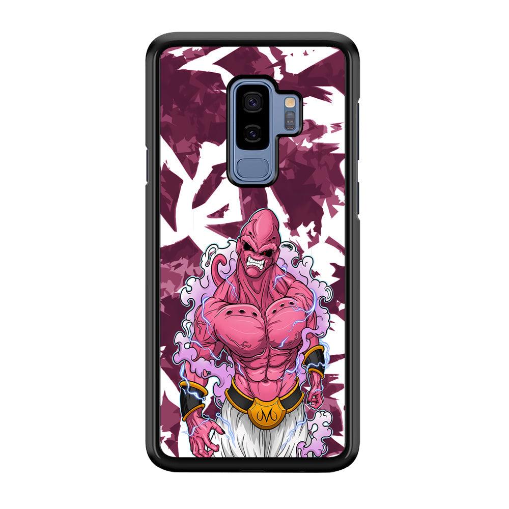 Dragon Ball Z Muscle of Majin Buu Samsung Galaxy S9 Plus Case-Rubber Black (2D Case)-Oxvistore