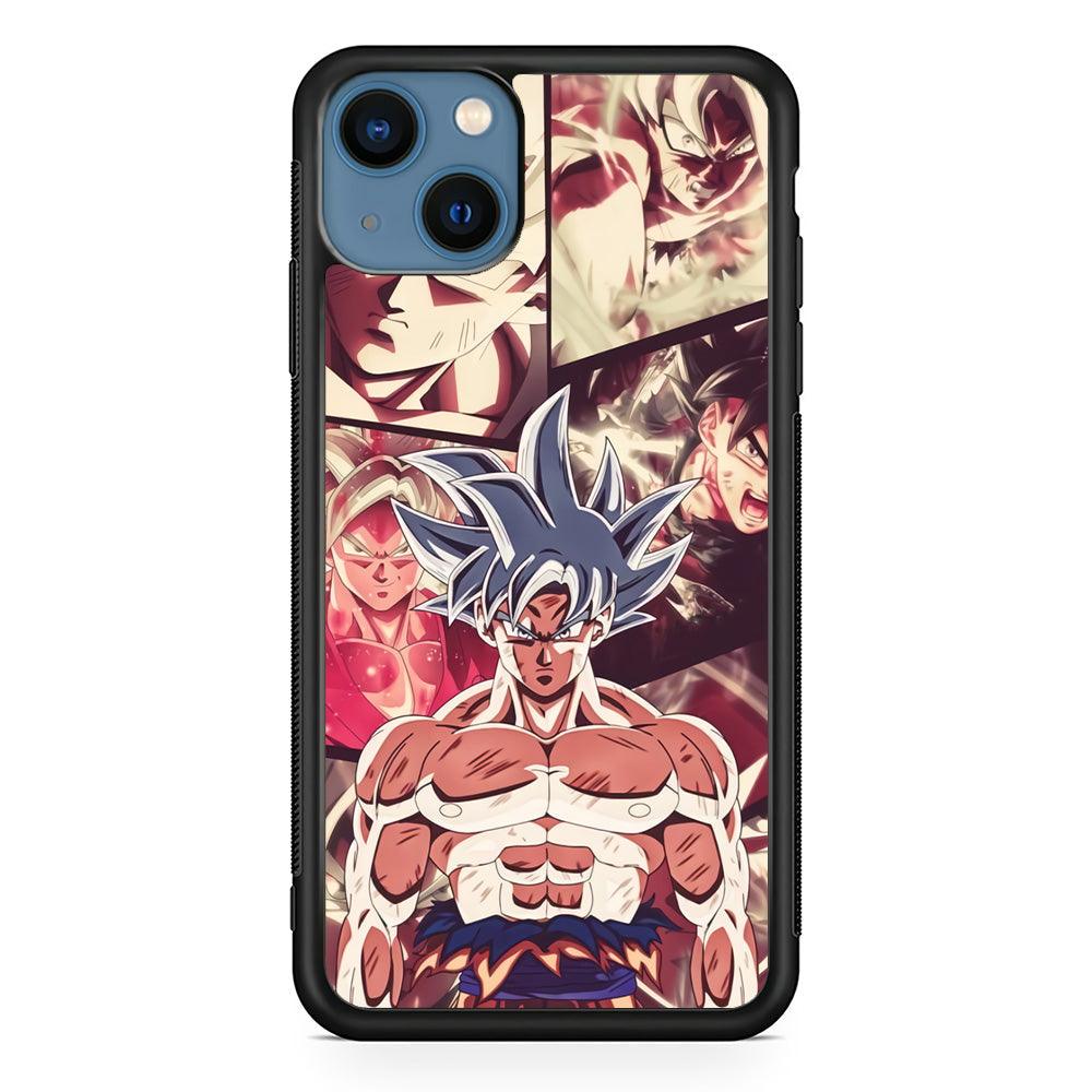 Dragon Ball Z Passion of Fight iPhone 13 Case-Rubber White (2D Case)-Oxvistore