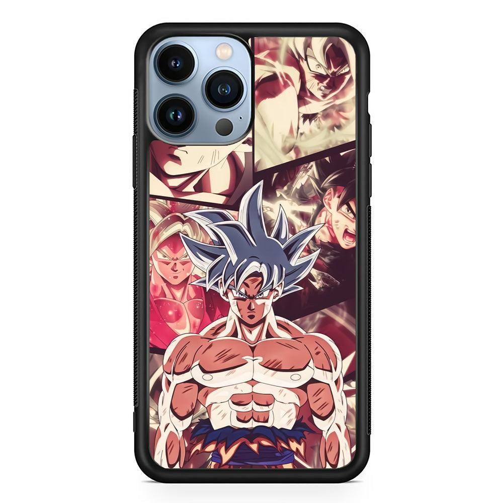 Dragon Ball Z Passion of Fight iPhone 14 Pro Max Case-Rubber Black (2D Case)-Oxvistore