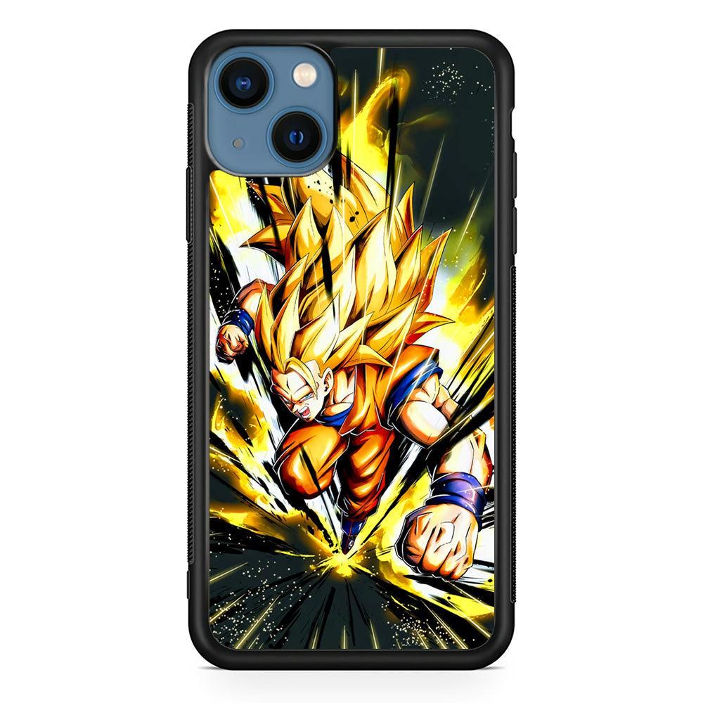 Dragon Ball Z Path of Faith iPhone 15 Plus Case-Rubber Black (2D Case)-Oxvistore