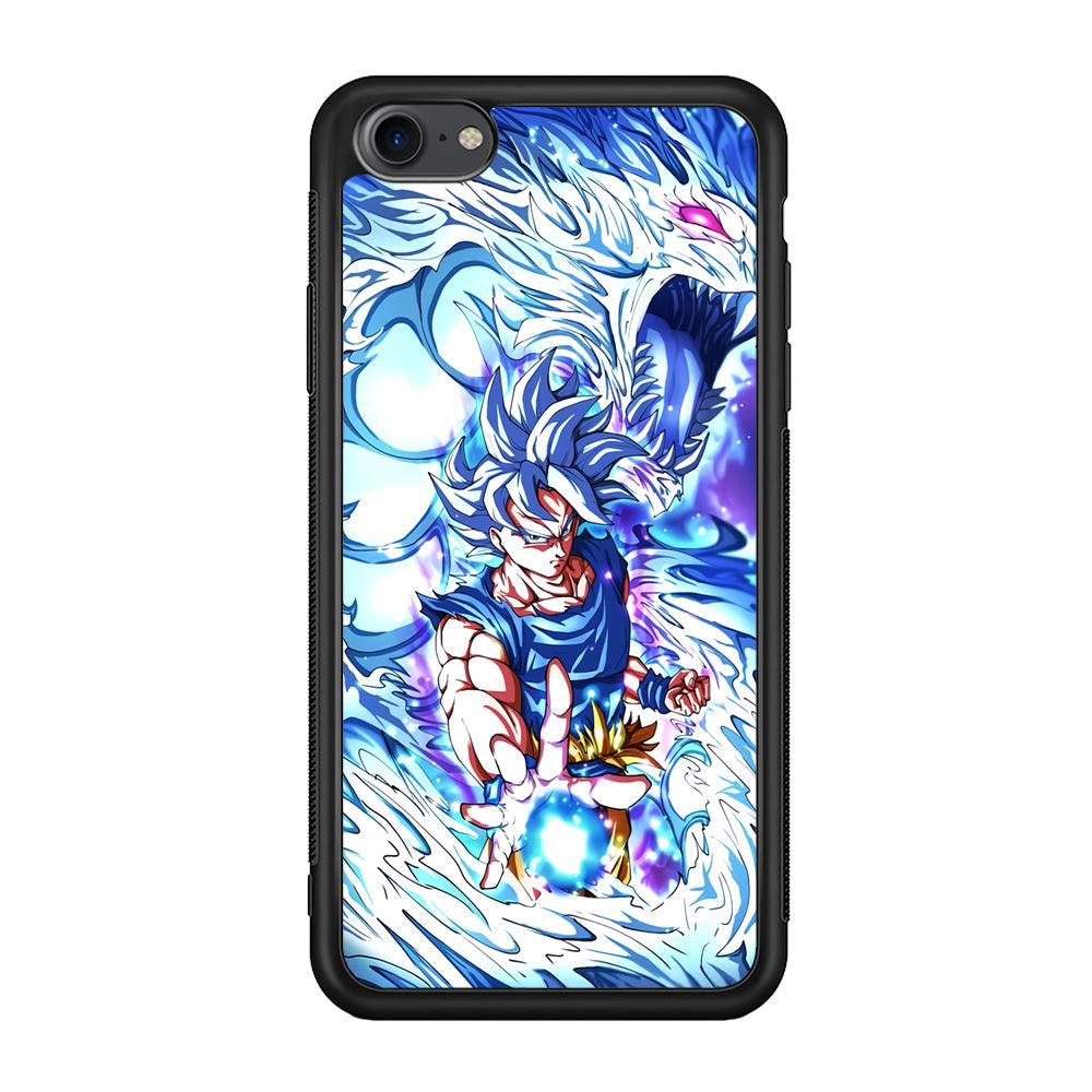 Dragon Ball Z Saiyan and Dragon Psyche iPhone 8 Case-Rubber Black (2D Case)-Oxvistore