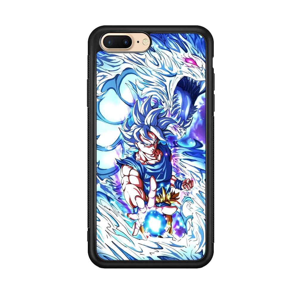 Dragon Ball Z Saiyan and Dragon Psyche iPhone 7 Plus Case-Rubber Black (2D Case)-Oxvistore
