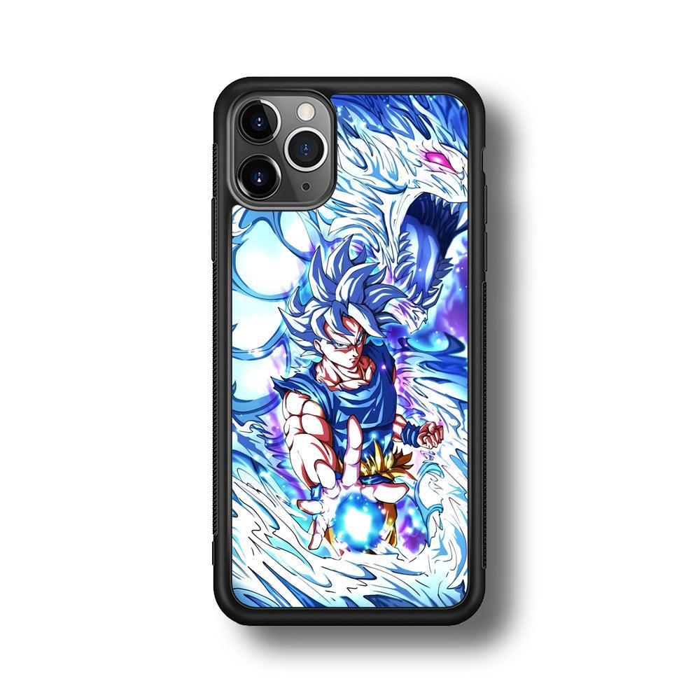 Dragon Ball Z Saiyan and Dragon Psyche iPhone 11 Pro Case-Rubber Black (2D Case)-Oxvistore