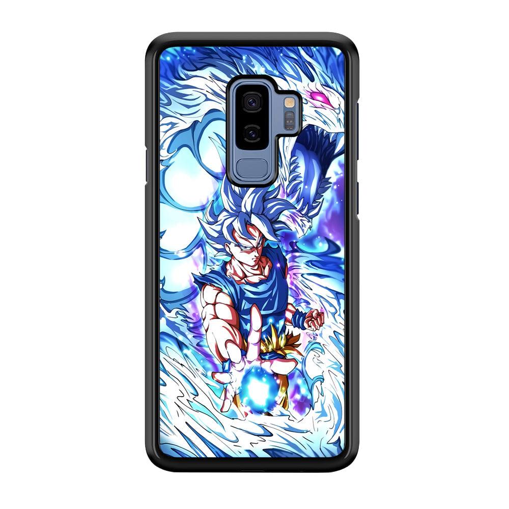 Dragon Ball Z Saiyan and Dragon Psyche Samsung Galaxy S9 Plus Case-Rubber Black (2D Case)-Oxvistore