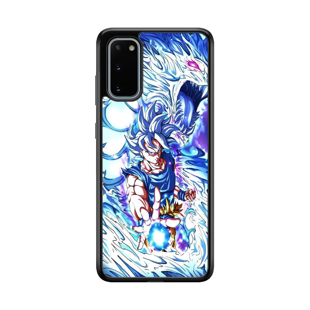 Dragon Ball Z Saiyan and Dragon Psyche Samsung Galaxy S20 Case-Rubber Black (2D Case)-Oxvistore