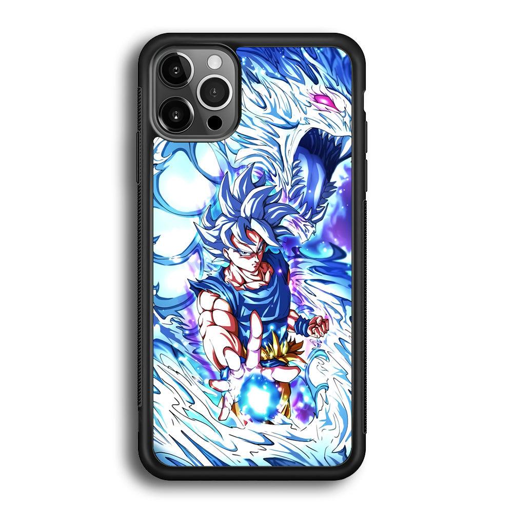 Dragon Ball Z Saiyan and Dragon Psyche iPhone 12 Pro Case-Rubber Black (2D Case)-Oxvistore