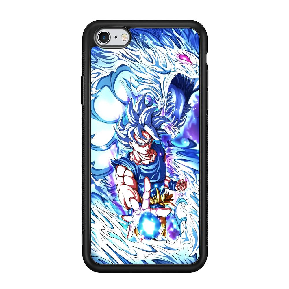 Dragon Ball Z Saiyan and Dragon Psyche iPhone 6 Plus | 6s Plus Case-Rubber Black (2D Case)-Oxvistore