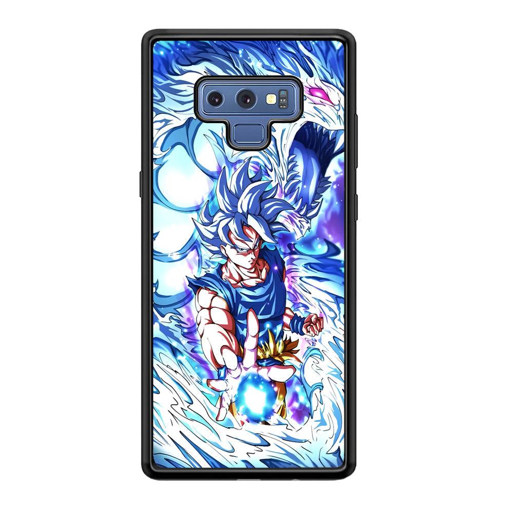 Dragon Ball Z Saiyan and Dragon Psyche Samsung Galaxy Note 9 Case-Rubber Black (2D Case)-Oxvistore