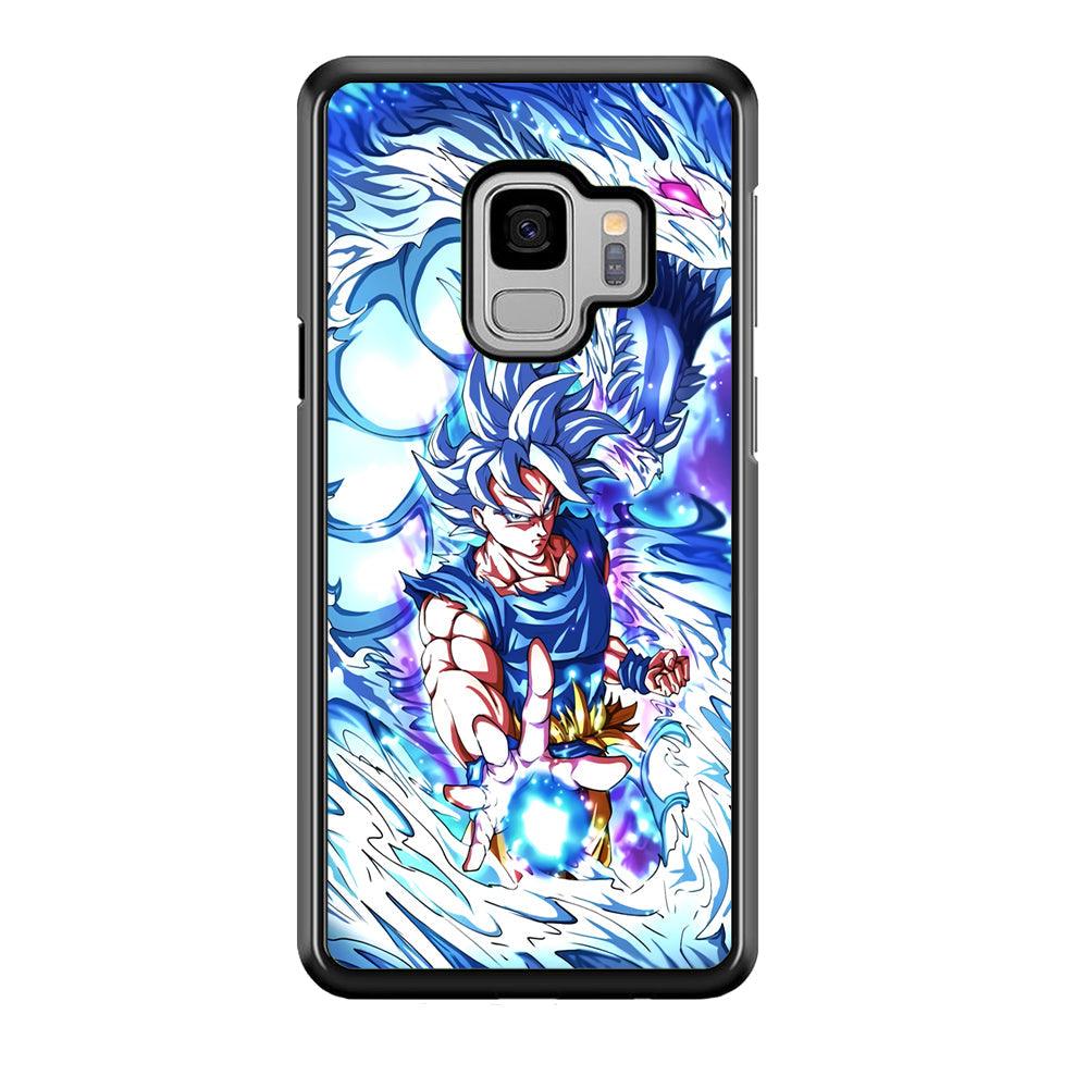 Dragon Ball Z Saiyan and Dragon Psyche Samsung Galaxy S9 Case-Rubber Black (2D Case)-Oxvistore