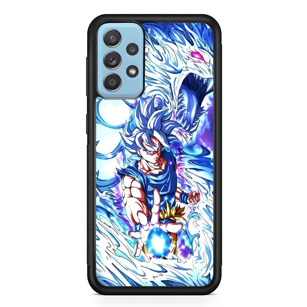 Dragon Ball Z Saiyan and Dragon Psyche Samsung Galaxy A52 Case-Rubber Black (2D Case)-Oxvistore