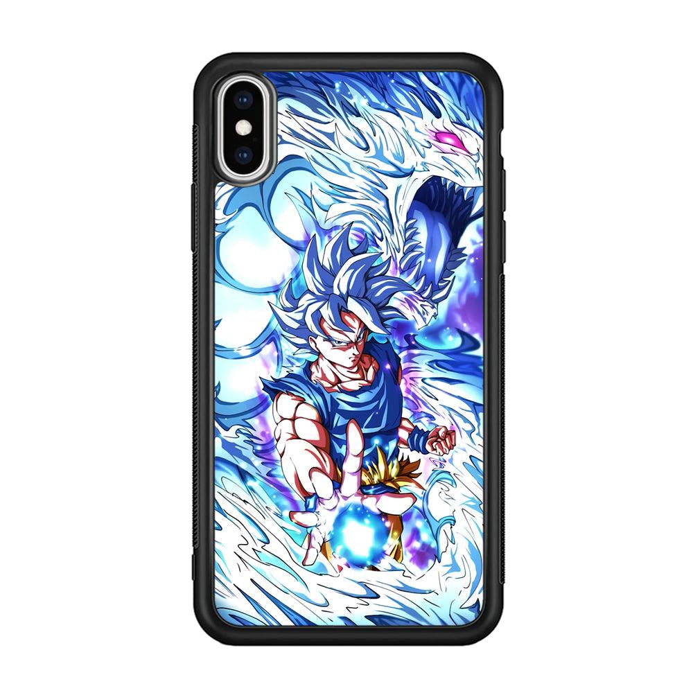 Dragon Ball Z Revenge Kame Kame iPhone Xs Max Case-Rubber Black (2D Case)-Oxvistore
