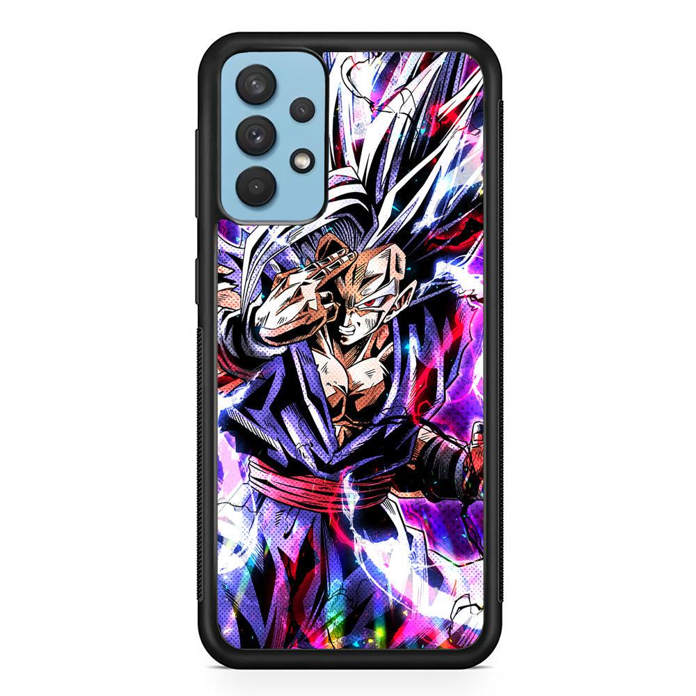 Dragon Ball Z The Mind Power Samsung Galaxy A32 Case-Rubber Black (2D Case)-Oxvistore