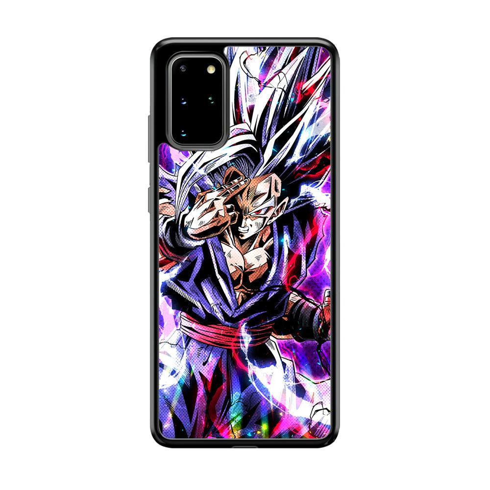 Dragon Ball Z The Mind Power Samsung Galaxy S20 Plus Case-Rubber Black (2D Case)-Oxvistore