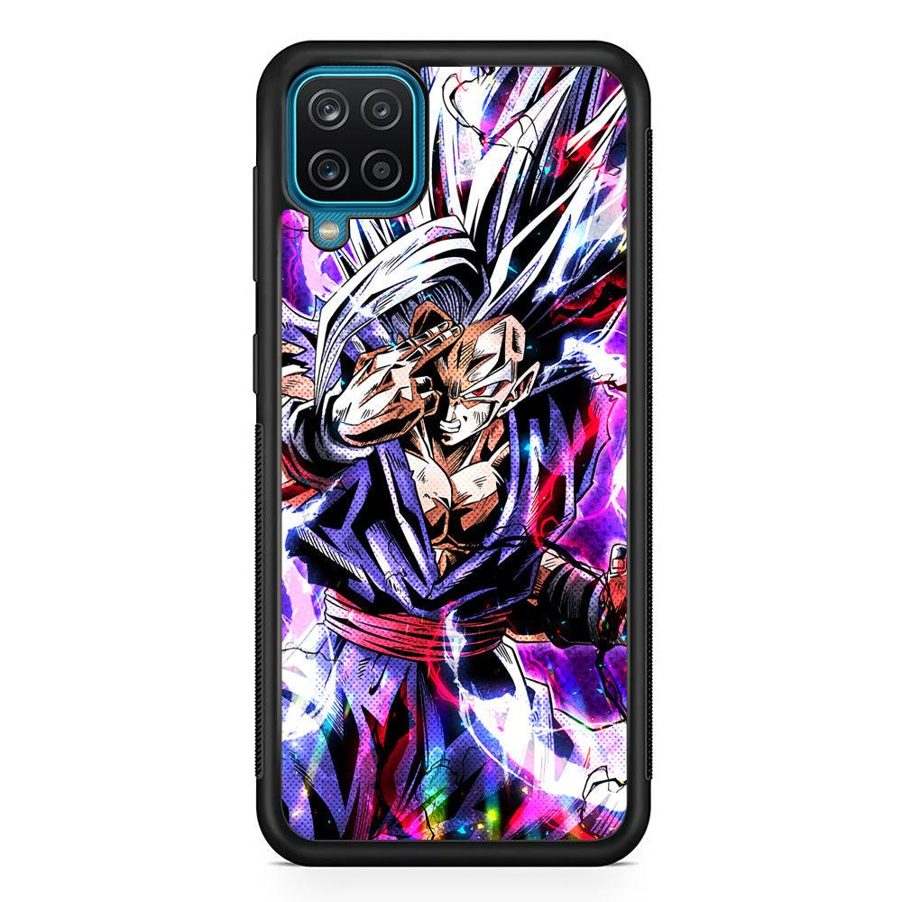 Dragon Ball Z The Mind Power Samsung Galaxy A12 Case-Rubber Black (2D Case)-Oxvistore