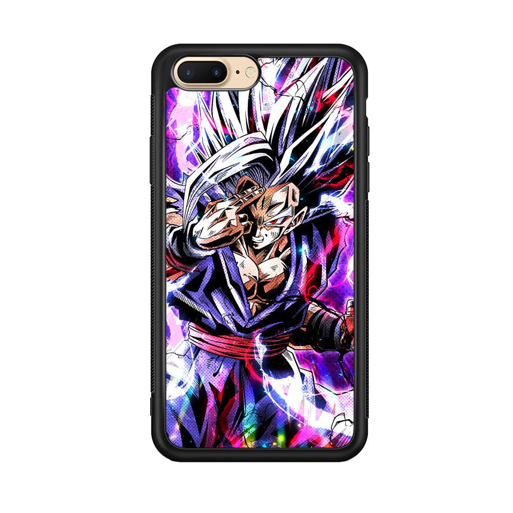 Dragon Ball Z The Mind Power iPhone 7 Plus Case-Rubber Black (2D Case)-Oxvistore