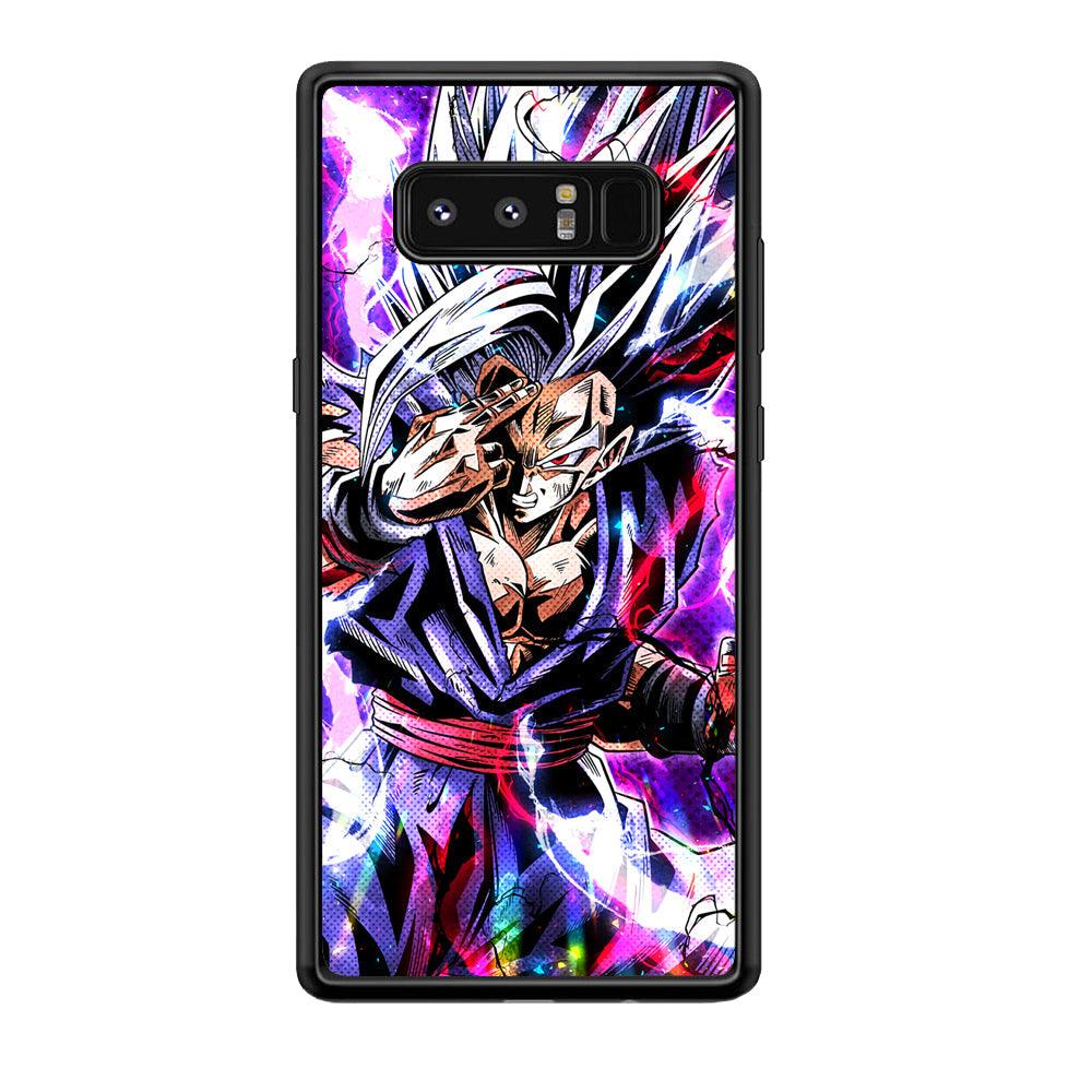 Dragon Ball Z The Mind Power Samsung Galaxy Note 8 Case-Rubber Black (2D Case)-Oxvistore