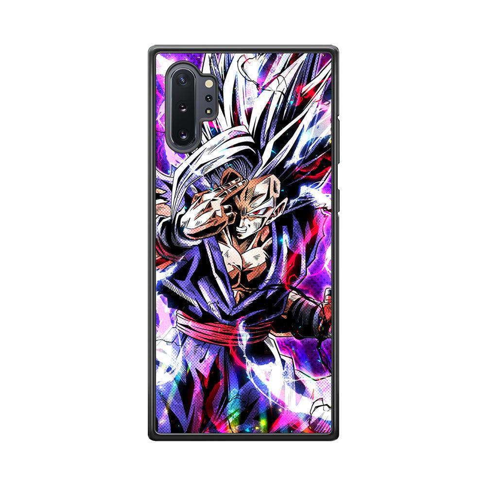 Dragon Ball Z The Mind Power Samsung Galaxy Note 10 Plus Case-Rubber Black (2D Case)-Oxvistore
