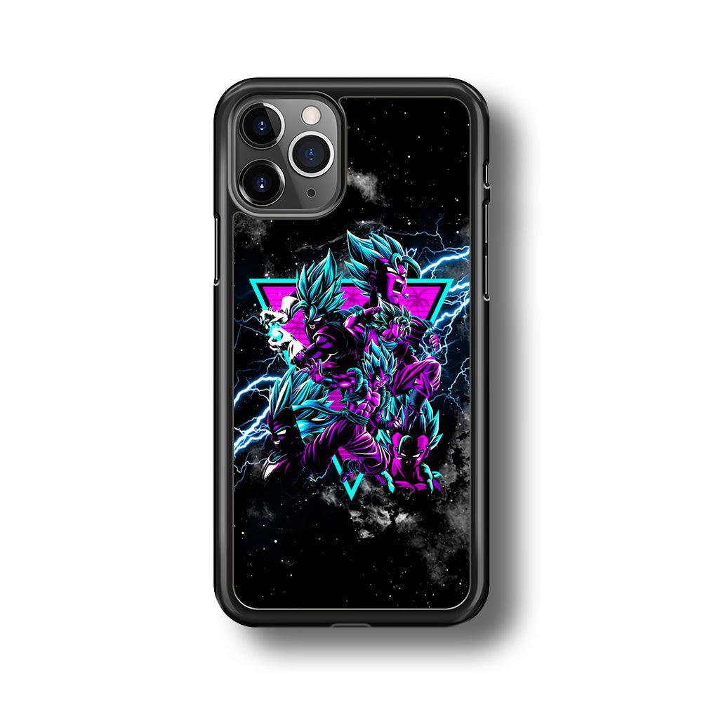 Dragon Ball Triangle of Force iPhone 11 Pro Max Case-Rubber Black (2D Case)-Oxvistore